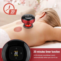 Electric Heated Smart Cupping Massager for Body Relief - Suction Cup Device for Back, Neck, and Arm Fatigue Relief