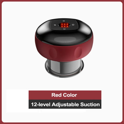 Electric Heated Smart Cupping Massager for Body Relief - Suction Cup Device for Back, Neck, and Arm Fatigue Relief